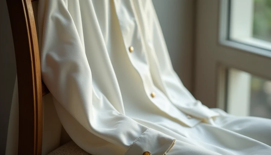  Soft fabric shirt draped over a wooden chair by a window